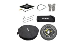 Echipare roti auto Kit-uri reparatii anvelope MAK Kit roata rezeva 155/90R17 MAK 4J17 PCD 5X112 ET0 Jack B3 Key 17