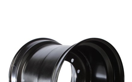 Agroindustriale Jantsa 24.00x22.5 WHEEL JANTSA (240228) RAL 9005 BLACK 281-335-10 A3 ET-50 INCL. VALVE PROTECTOR  / R22.5
